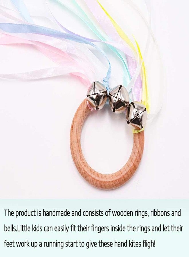 TANOFAR Montessori Hand Kite | Baby Sensory Ribbon Toy | Waldorf Wooden Toys for Toddlers | Rainbow - Image 5